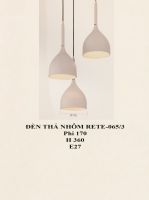 Đèn thả nhôm RETE065-3 trắng