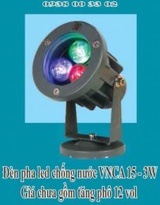 Đèn pha led chống nước VNA15-3W