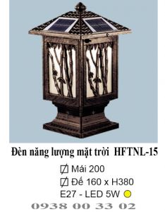 Đèn năng lượng mặt trời HFTNL15